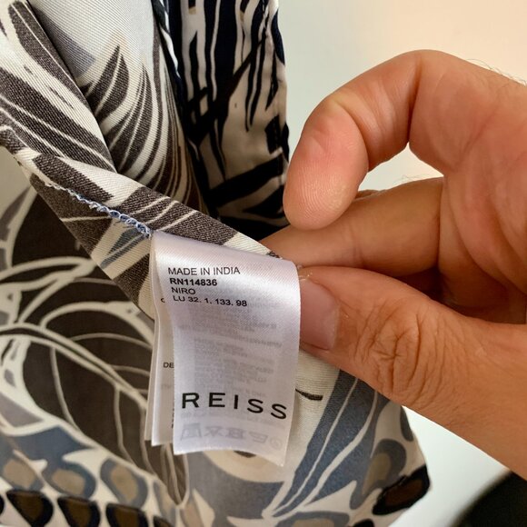 REISS CUBAN COLLAR, CAMP SHIRT - Picture 5 of 6